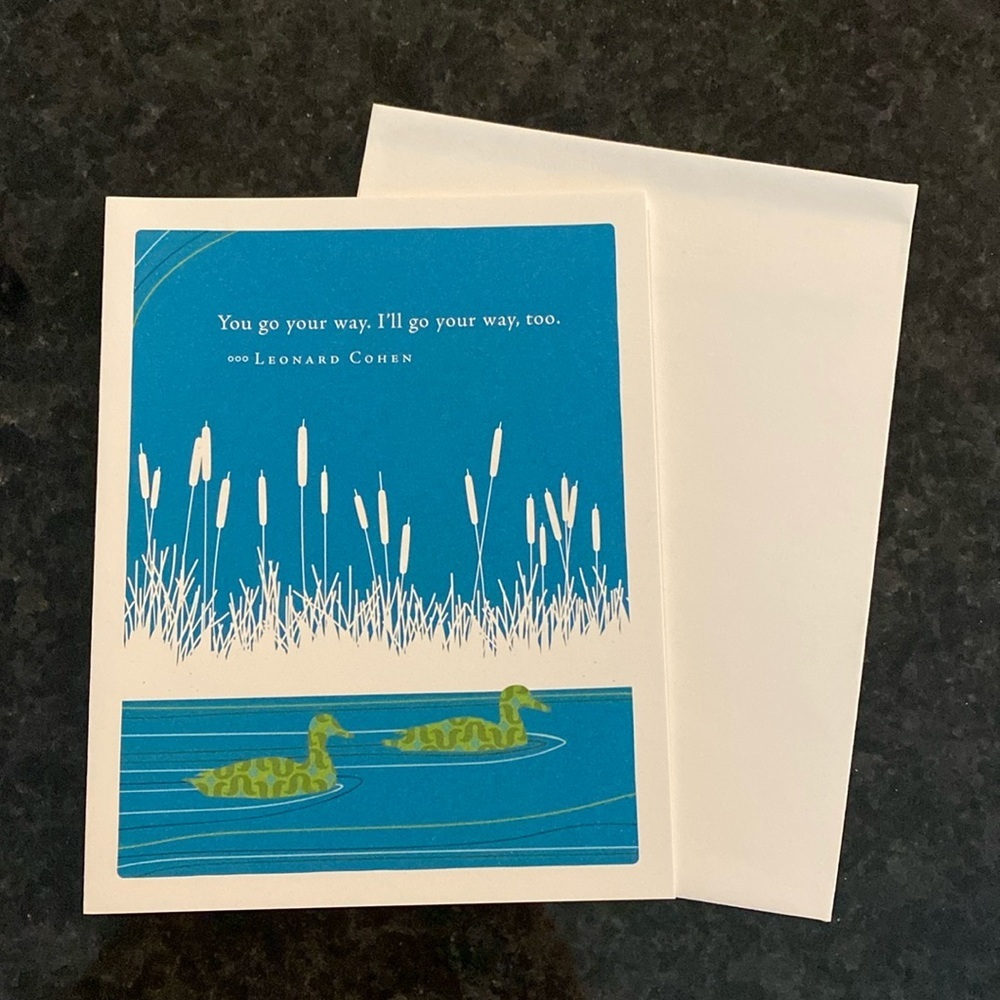 Compendium Positively Green Anniversary Card and Envelope